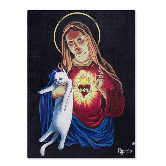 Ripndip Other - Ripndip MOTHER MARY BLANKET (BLACK)